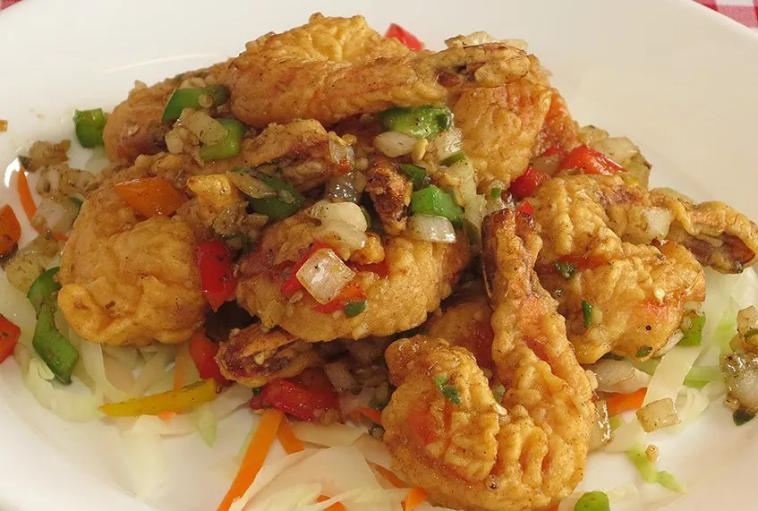 Hakka Spice Chinese Restaurant - Deep Fried Spicey Tiger Prawn