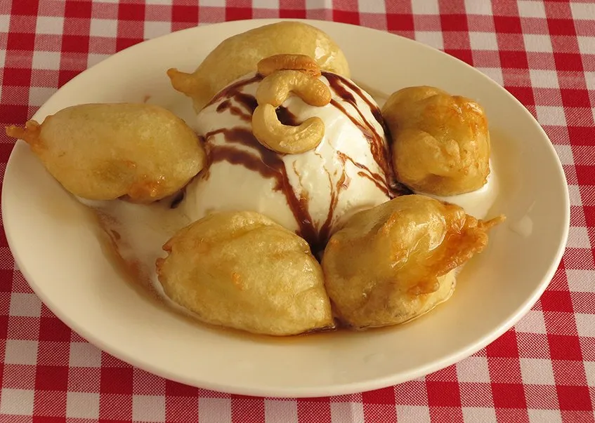 Hakka Spice Chinese Restaurant - Fried Banana Ice Cream